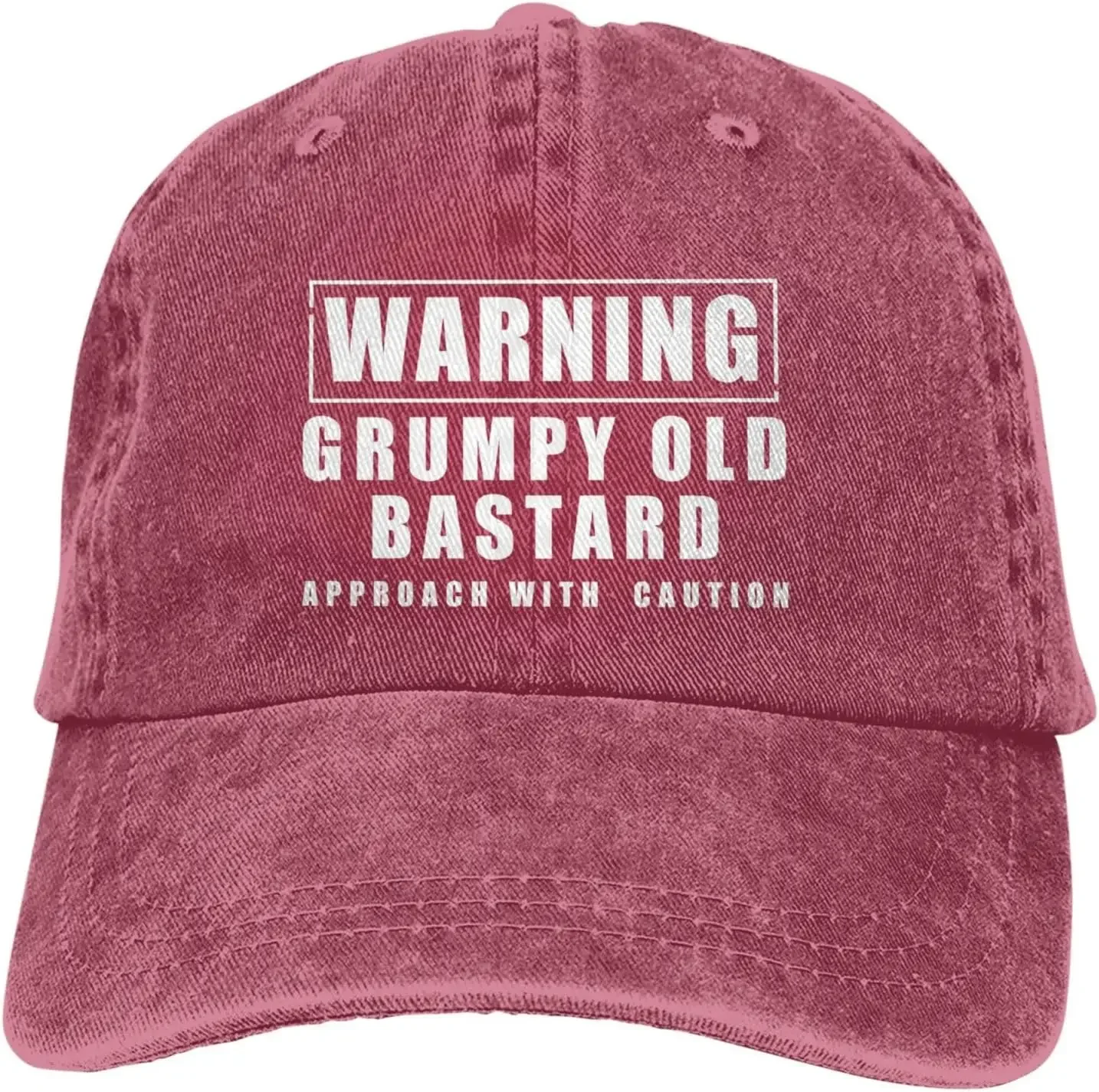 Funny Hats Warning Grumpys Old Bastards Approachs with Caution Cap Women Trucker Hat Baseball Cap Mens Adjustable Hats