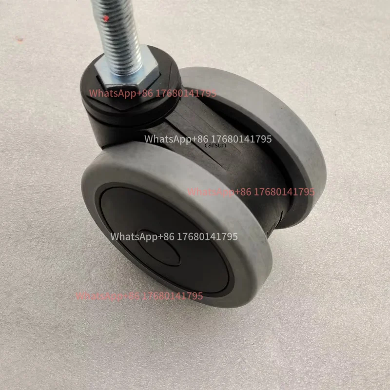 3‑Inch Double‑Wheel Conductive Threaded Shaft Medical Caster For Hospital Medical Equipment Use