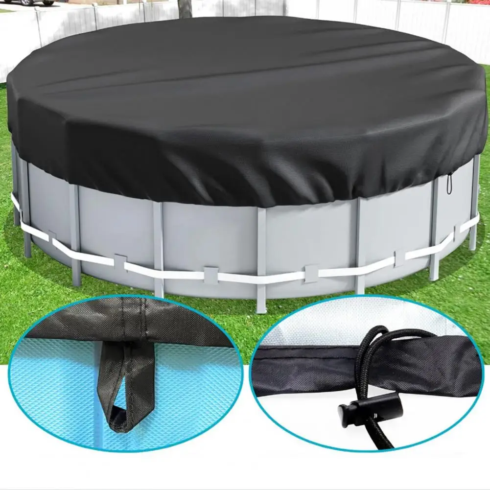 

Round Pool Cover Solar Covers for Above-Ground Pools Reduce Evaporation Oxford Fabric Pool Covers Summer Swimming Pool