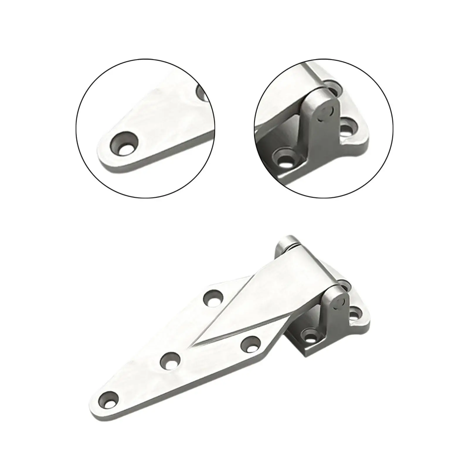 Flat Refrigerator Door Hinge Heavy Duty Stainless Steel Lock for Oven Freezer Commercial Kitchen Trailer Container