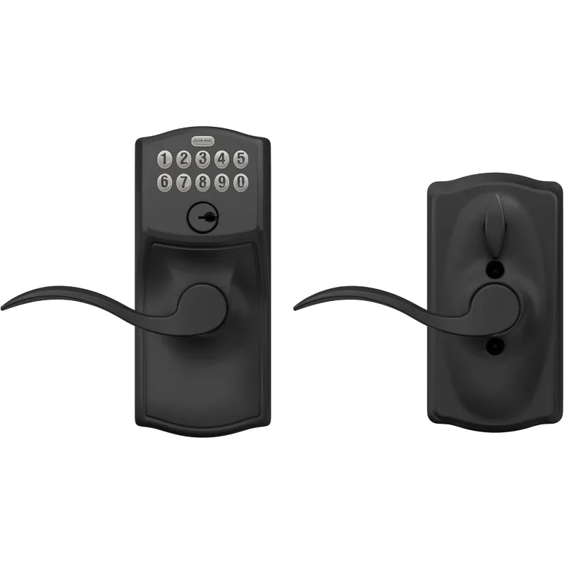 SCHLAGE FE595 CAM 622 Acc Keypad Entry with Flex Electronic Lock, Matte Black