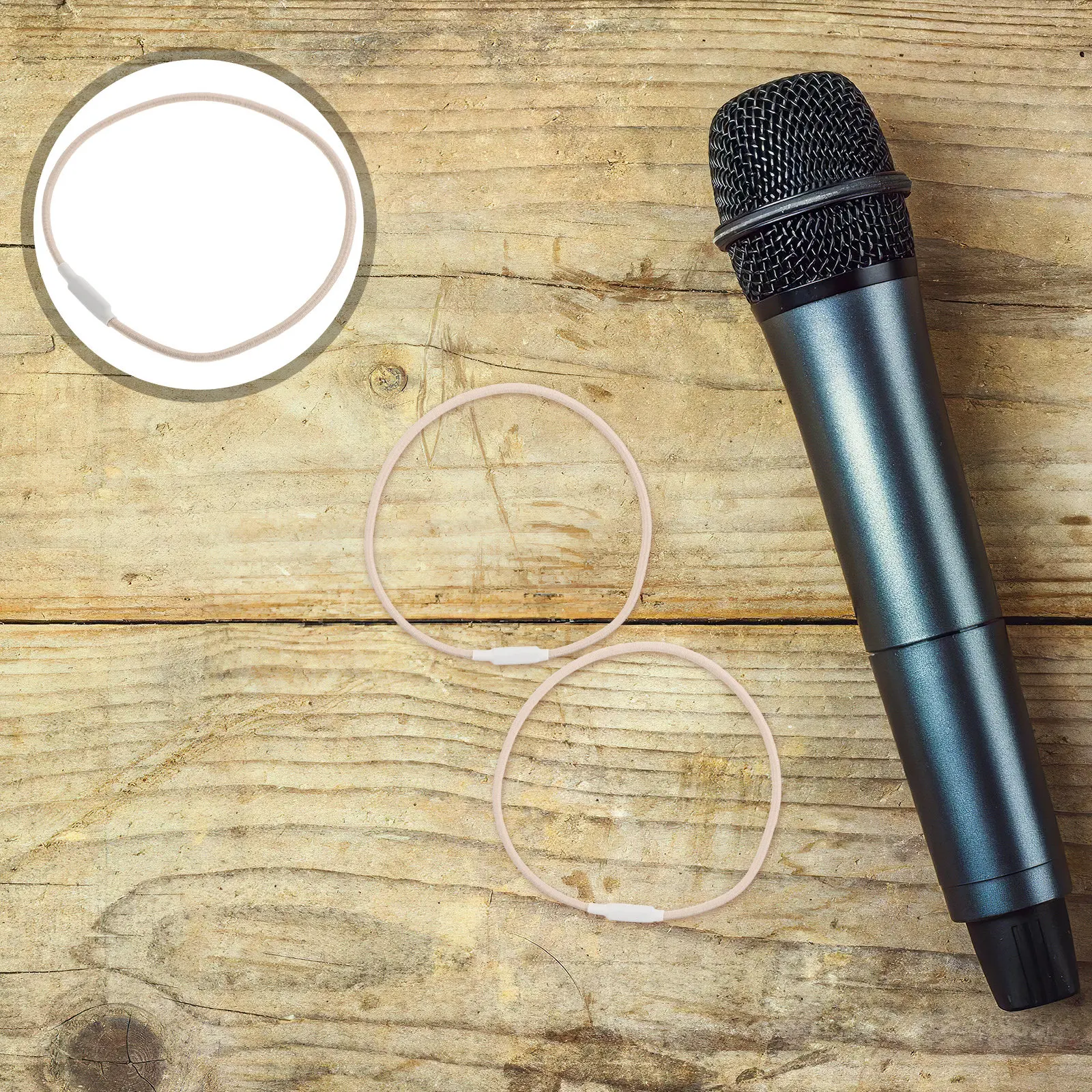 10Pcs Universal Microphone Shock Mount Elastic Bands Rubber Rings Replacement for Studio Home Live Performance Noise Reduction