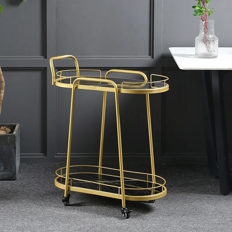 Makeup Metal Auxiliary Cart Trolley Drinks Manicure Beauty Aesthetic Furniture Golden Cleaning Rolling Barber Carro Auxiliar