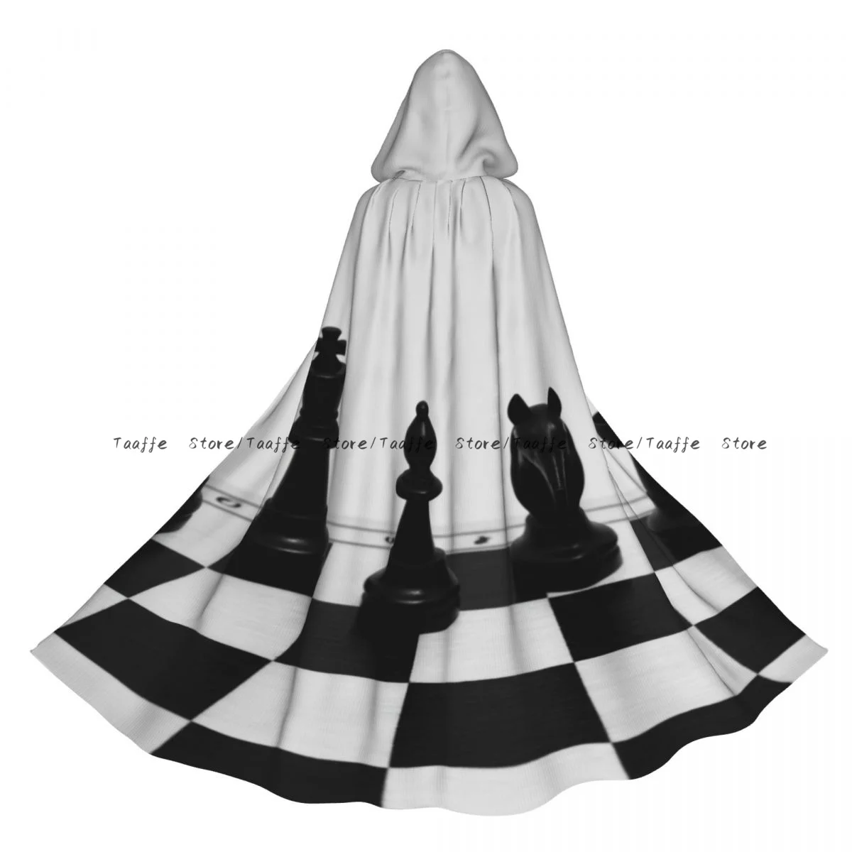 

Witch Long Hooded Robe Chess Figures Halloween Cloak Cosplay Costumes for Adult
