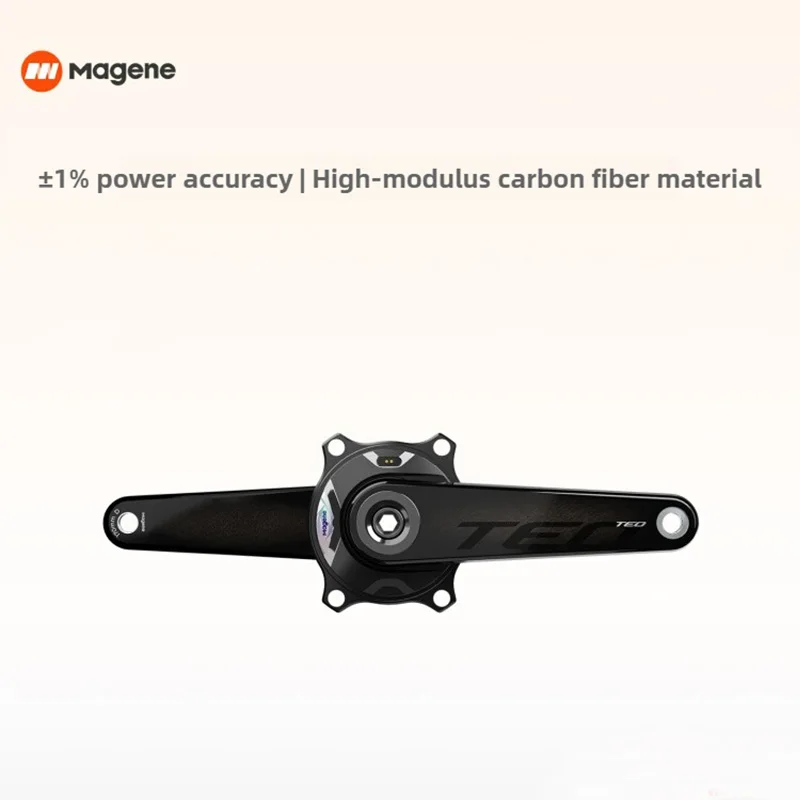 Magene TEO P515 Carbon Fiber Crankset Spider Power Meter, ±1% High Accuracy Lightweight Road Bike Power Meter Set