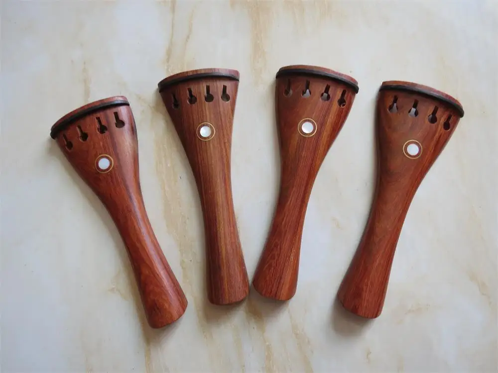 

4pcs rosewood violin tailpieces with Paris eye decorate Violin part,