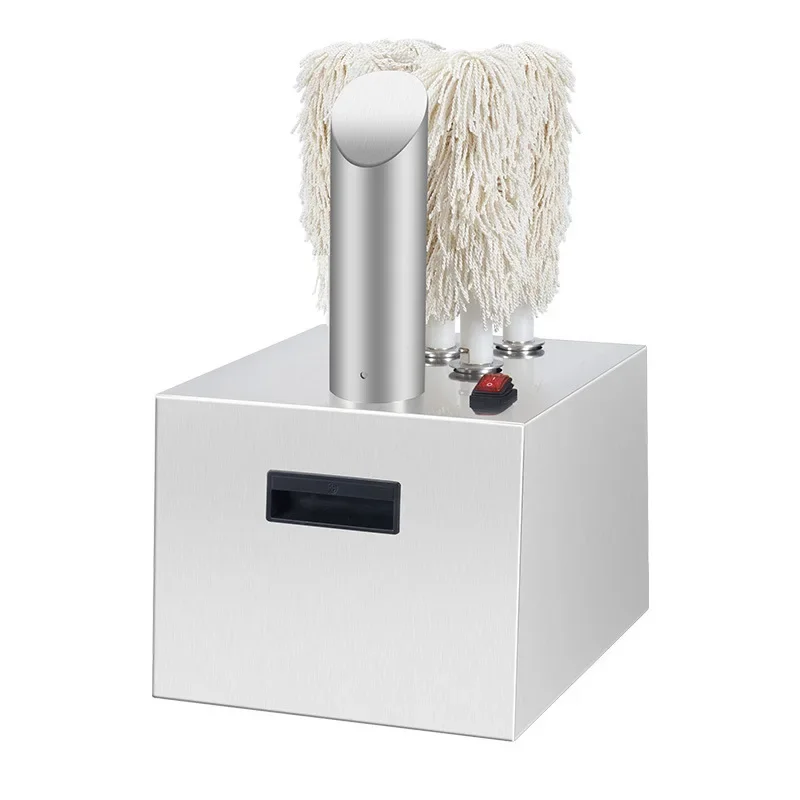 Commercial five-head cup cleaner, electric polishing and drying machine for restaurant tall glass utensils
