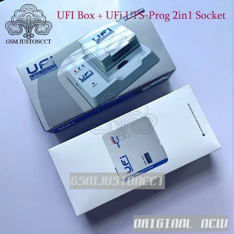 Caja UFI Gsmjustoncct con UFS-Prog - Versión mundial/internacional CAJA UFI + enchufe UFS
