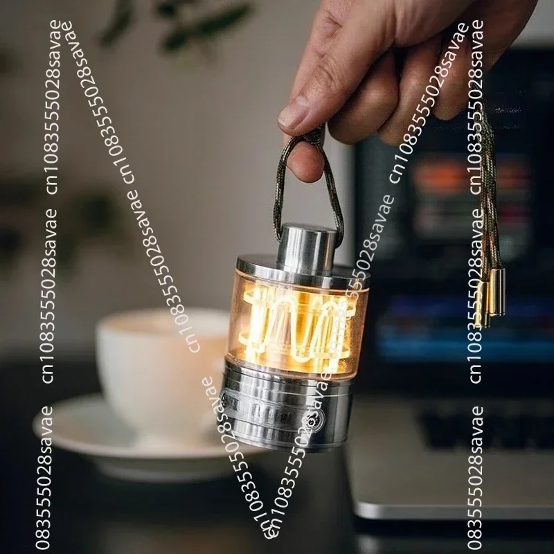 Ambient Decorative Lights Heartbeat Weights Camping Decorative Desk Lamps Creative Ornaments Charging Dimming Night Lights