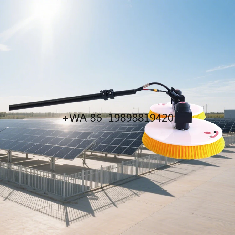 Solar Panel Cleaning Tool Equipment Double Head Panel Cleaning Brush