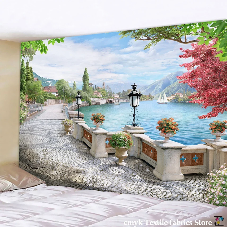 Wall Hippie Tapestry Home Decor Wall Rug Carpets Hanging Big Couch Blanket Print Polyester Fabric Hand Wash Woven 100% Polyester