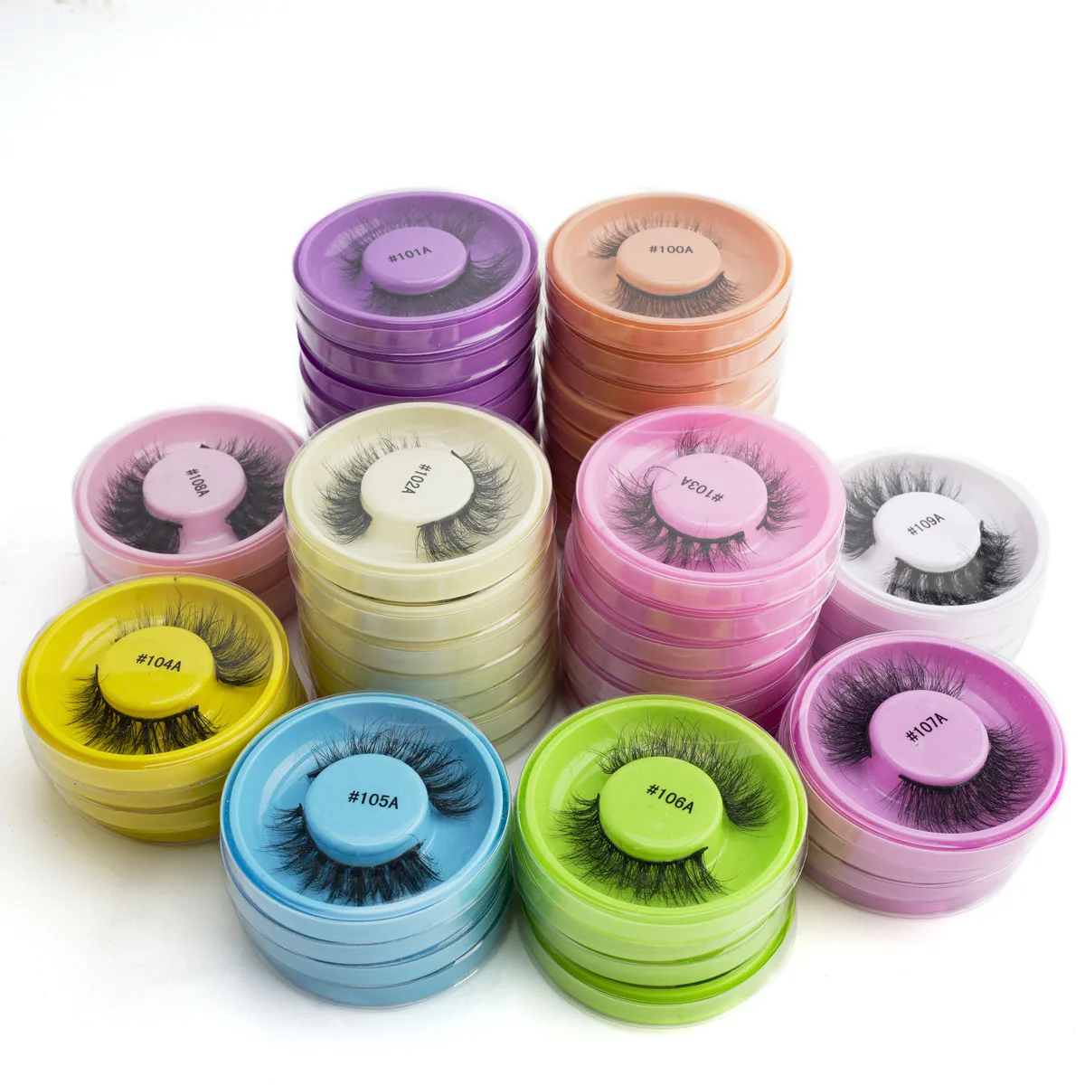 YSDO Lashes 1 Pairs Reusable Wispy False Eyelashes Natural long 3D Mink Eyelash Extension Fluffy Soft Hand Made Faux Cils Makeup