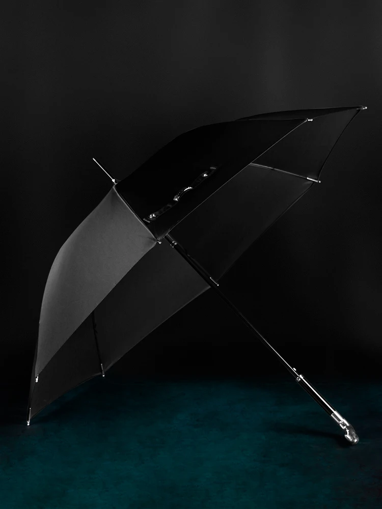 Eagle Head Long Handle Umbrella Men Luxury Black Big Umbrella 8 Ribs Windproof Reinforced Umbrellas Car Business Umbrellas Ideas