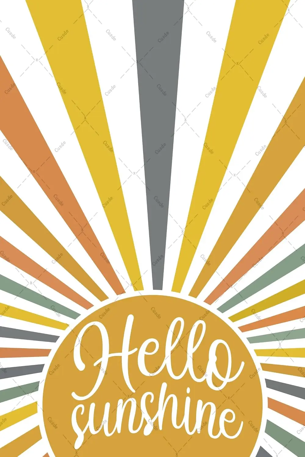 Hello Sunshine Spring Garden Decor Summer Party Decor Metal Tin Signs Summer Decoration For Outside Garden Yard Outdoor  --Tin S