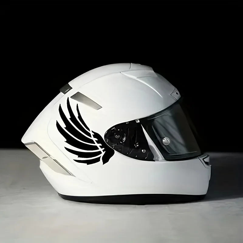 1 Pair Multi-color Angel Wing Vinyl Stickers 16x8cm Waterproof Motorcycle Helmet Decals