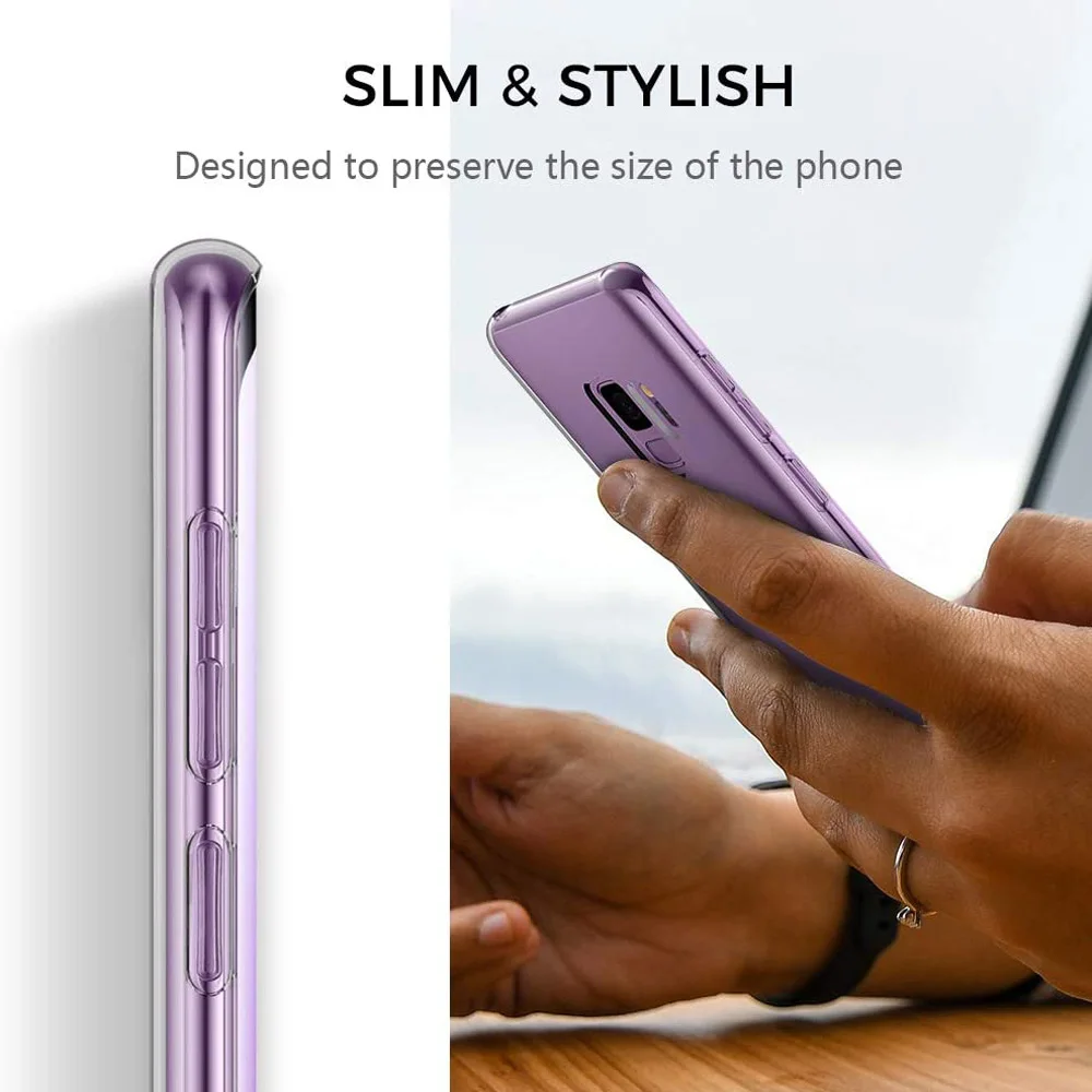 Klare Hülle für Samsung Galaxy S9 Plus S10 S20 S21 S22 Note 8 9 10 20 Plus Bumper Case Transparente Telefon-Rückseite – Detail 5