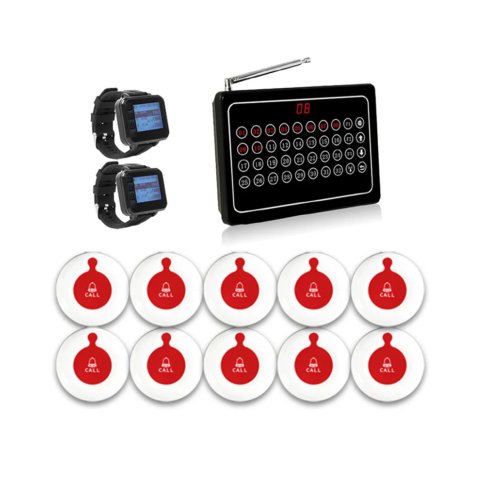 Wireless Nurse Calling System Caregiver Pager Call Bell for Hospital Nursing Home Care Home