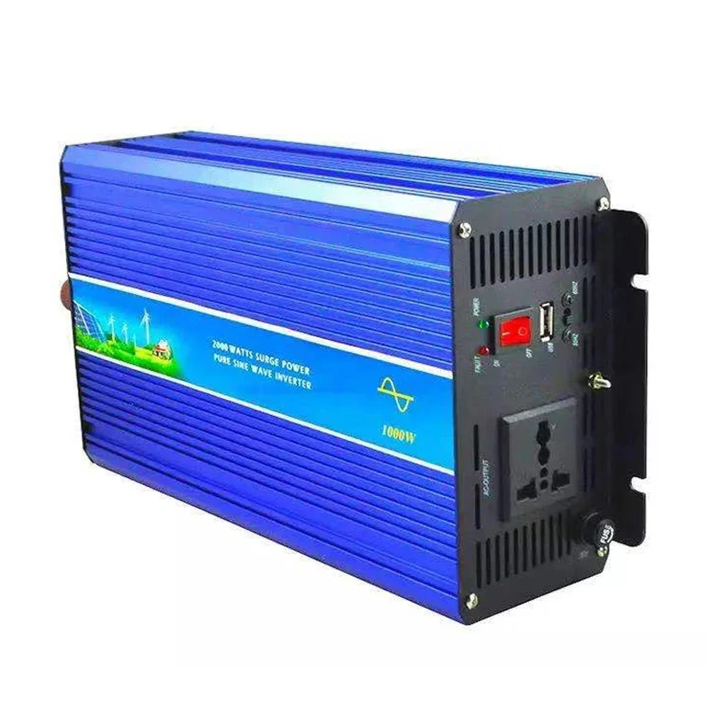 Imagem -04 - Onda Senoidal Pura 600w10kw dc 12v 24v para ac 110v 220v 50hz 60hz Led & Lcd Display Digital Inversor de Energia Universal Tomada dos Eua