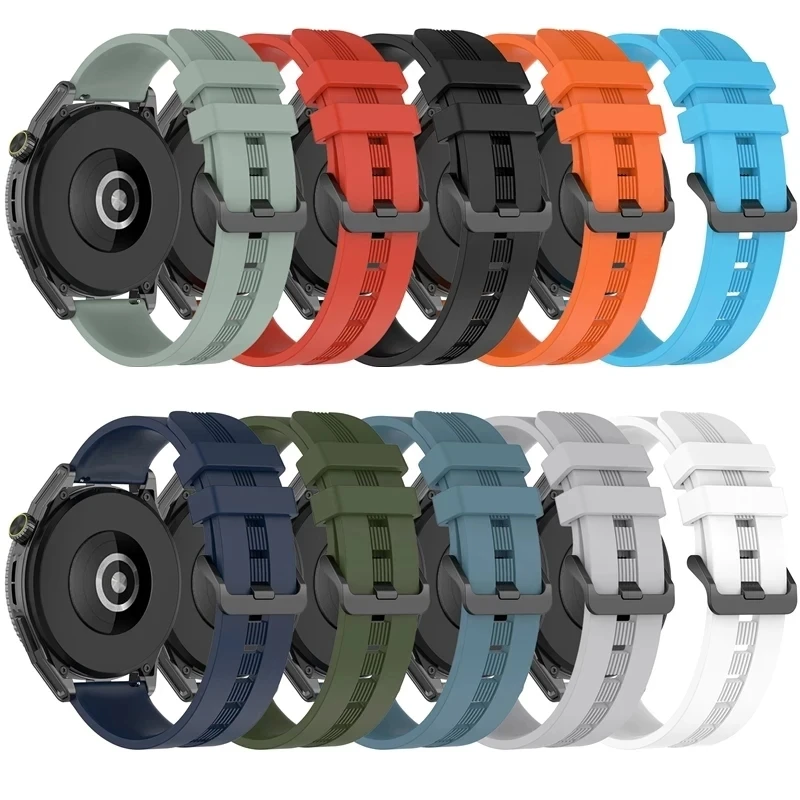 Pulseira de silicone universal para relógio Huawei, correia para relógio Huawei GT 3 SE, GT3 oficial, GT 2 pro, 46mm, 43mm, 42mm, 22mm, 20mm