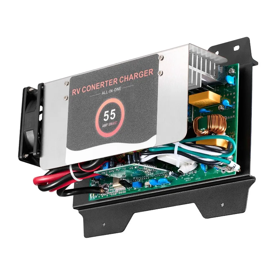WF-8955-AD-MBA RV Power Converter 55A DC Main Board Assembly Replacement for Lithium Lead Acid Battery Multi-Stage Smart Charge