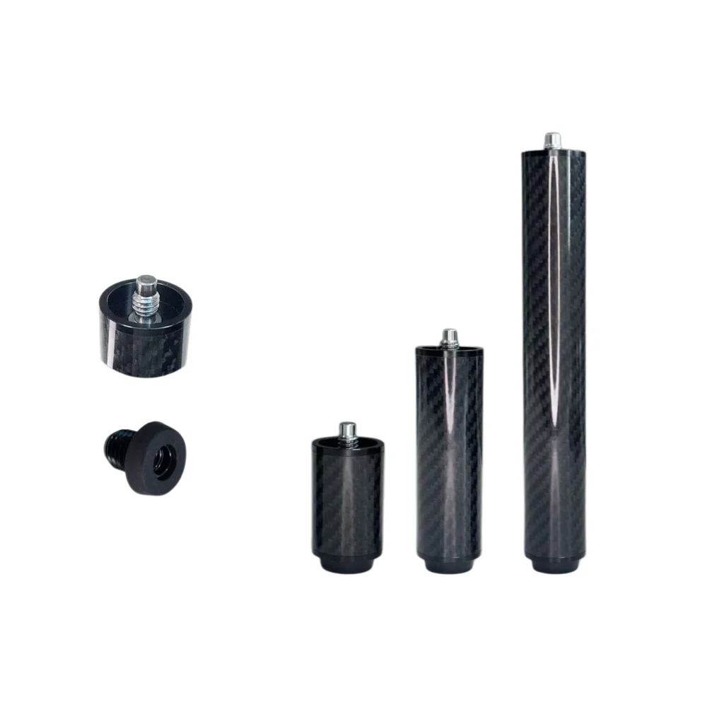 FURY‑Compatible Carbon Fiber Pool Cue Extension, Billiard Cue Rear Extender 5/7.5/10/15/20/30cm