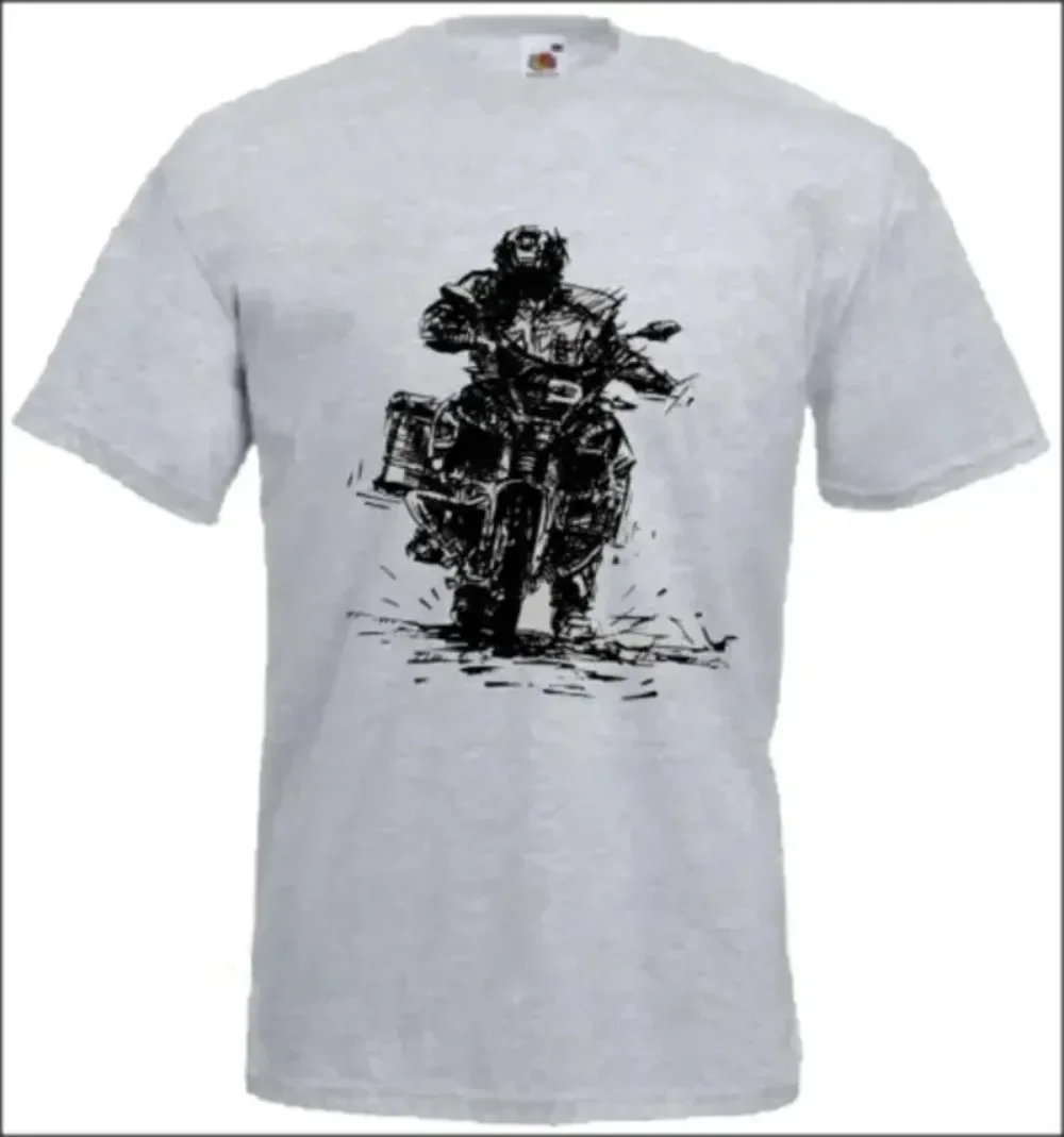 

2025 new model German Motorcycle 1200 Gsa T-Shirt Motorrad Gs Adventure Shirt New T Shirts Men 100% Cotton Cool Tees Fashion Str