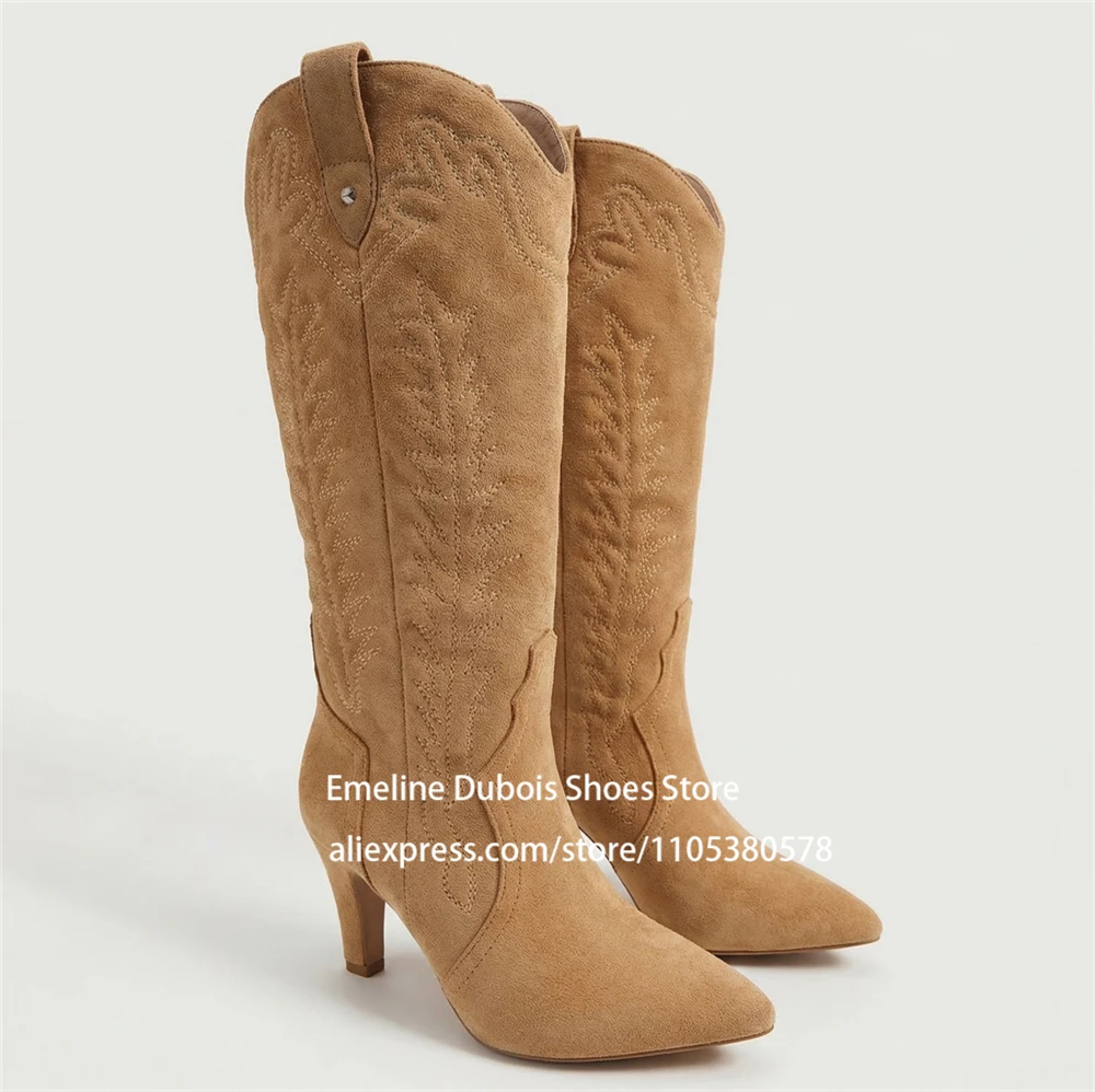 Faux Suede Knee High Cowboy Bo - огляд і ціна Ethnic Wear