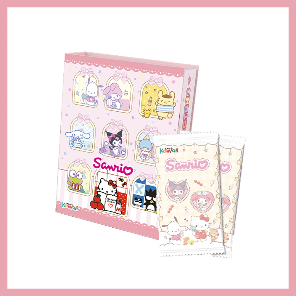 

Kawaii Sanrio Cards Mobile Phone Folding Stage Cartoon Cute Hello Kitty Melody Cinnamoroll Collection Cards Girl's Birthday Gift