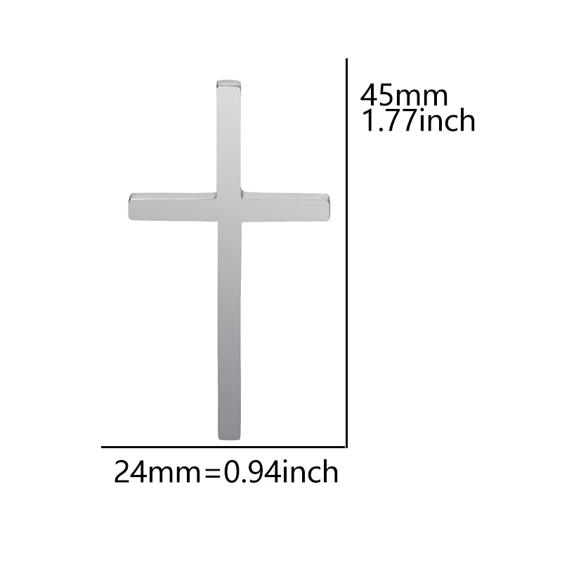 Personality Crosses Necklace Men 45-60cm Chain On The Neck Stainless Steel Necklaces For Men Women Accessories Fashion Jewelry