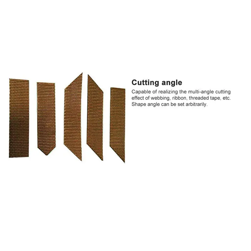 Automatic Multi-angle Can Cut 5 Shapes Webbing Ribbon Cold and Hot Cutting Automatic Hot Knife Nylon Webbing Cutting Machine