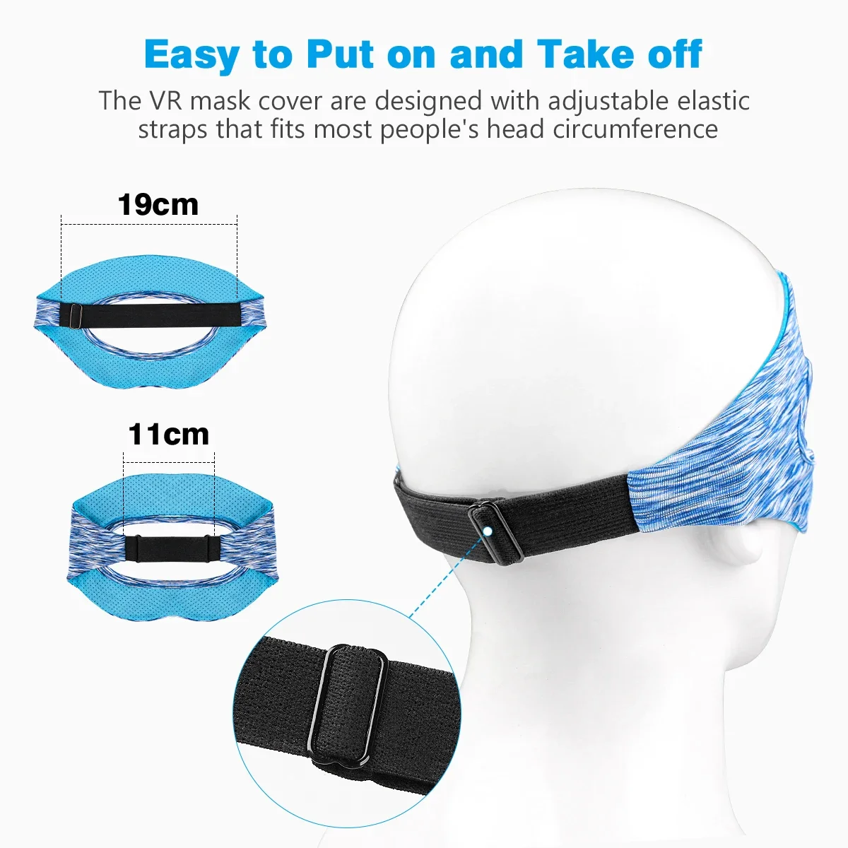 VR Eye Mask Cover Breathable Sweat Band Padding Virtual Reality Headsets Cover For PS VR2 PSVR2 Pico Oculus Quest 2 Accessories