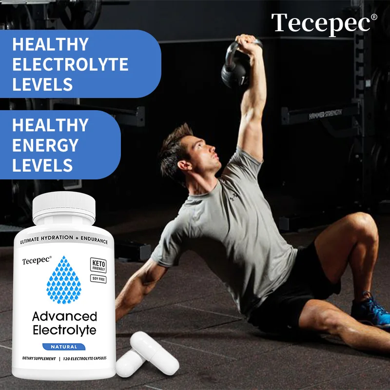 

Advanced Electrolyte Capsules - Supports Electrolyte Balance, Promotes Muscle Recovery, Reduces Muscle Cramping