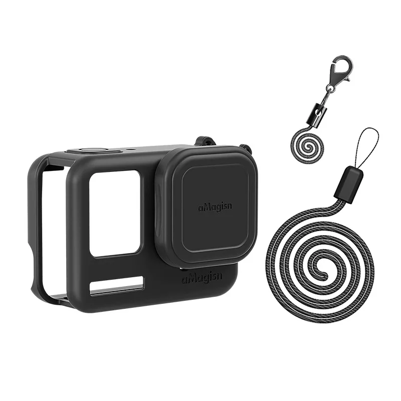 เคสซิลิโคนสำหรับ Insta360 Ace Pro ฝาครอบเลนส์อุปกรณ์เสริมสำหรับกล้องแอคชั่น Insta360 Ace