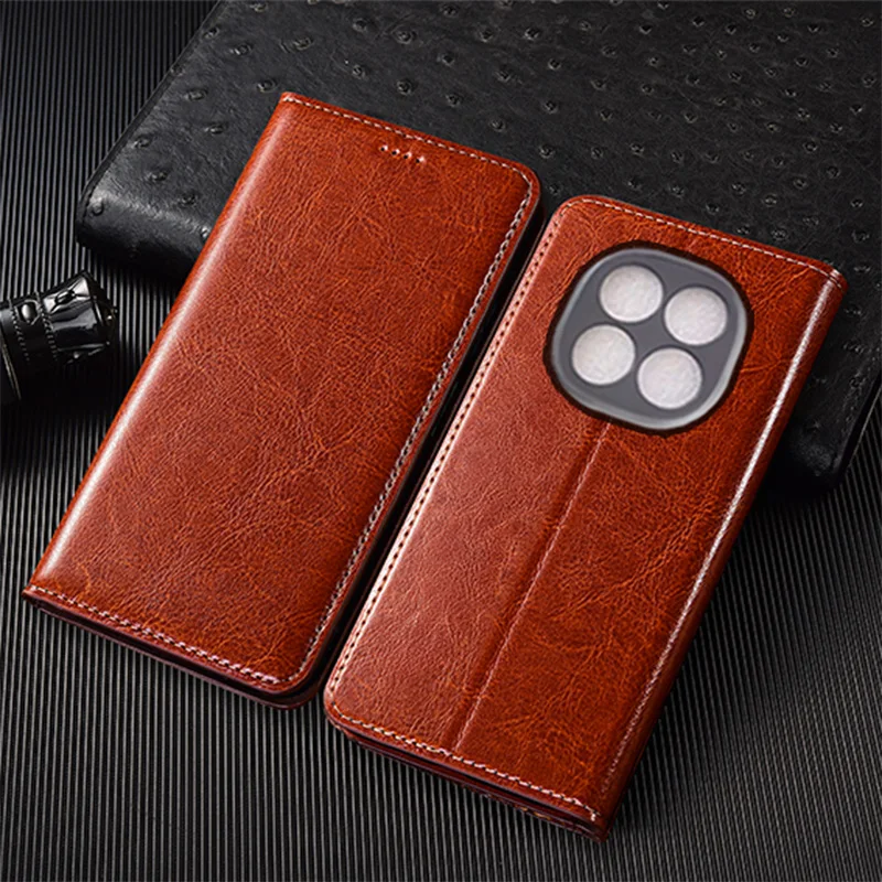 

Crazy Horse Genuine Leather Flip Case For Redmi Note 12 12S 13 14 14S 15 Pro Plus Turbo 4G 5G Cover Card Cases Scratch Proof