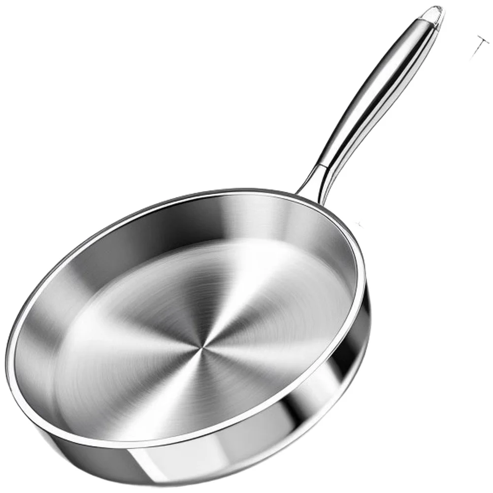 Stovetop Frying Nonstick Skillet Induction Compatible 26*20.5*6.5cm Single-piece Construction 316 Stainless Steel