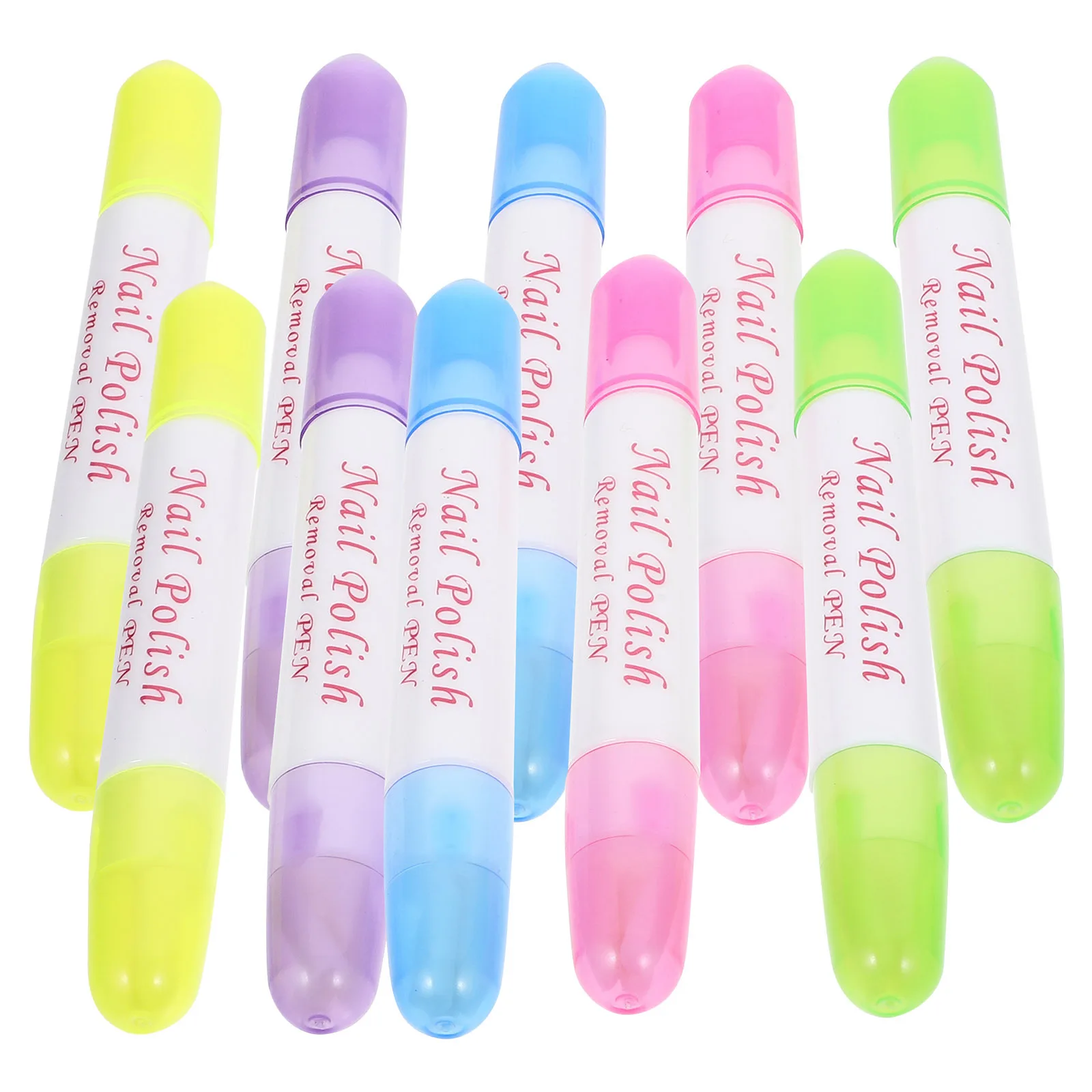 10Pcs Nagellack Entferner Stift Nachfüllbar Smooth Touch Tragbare Maniküre Werkzeug für Home Salon Nagellack Entferner Stift