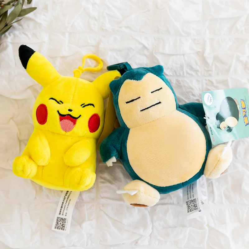 Anime Pokemon Plush Key Chain Toys Charmander Bulbasaur Squirtle Pikachu Plush Stuffed Animal Toy Pokemon Doll Kids Gift