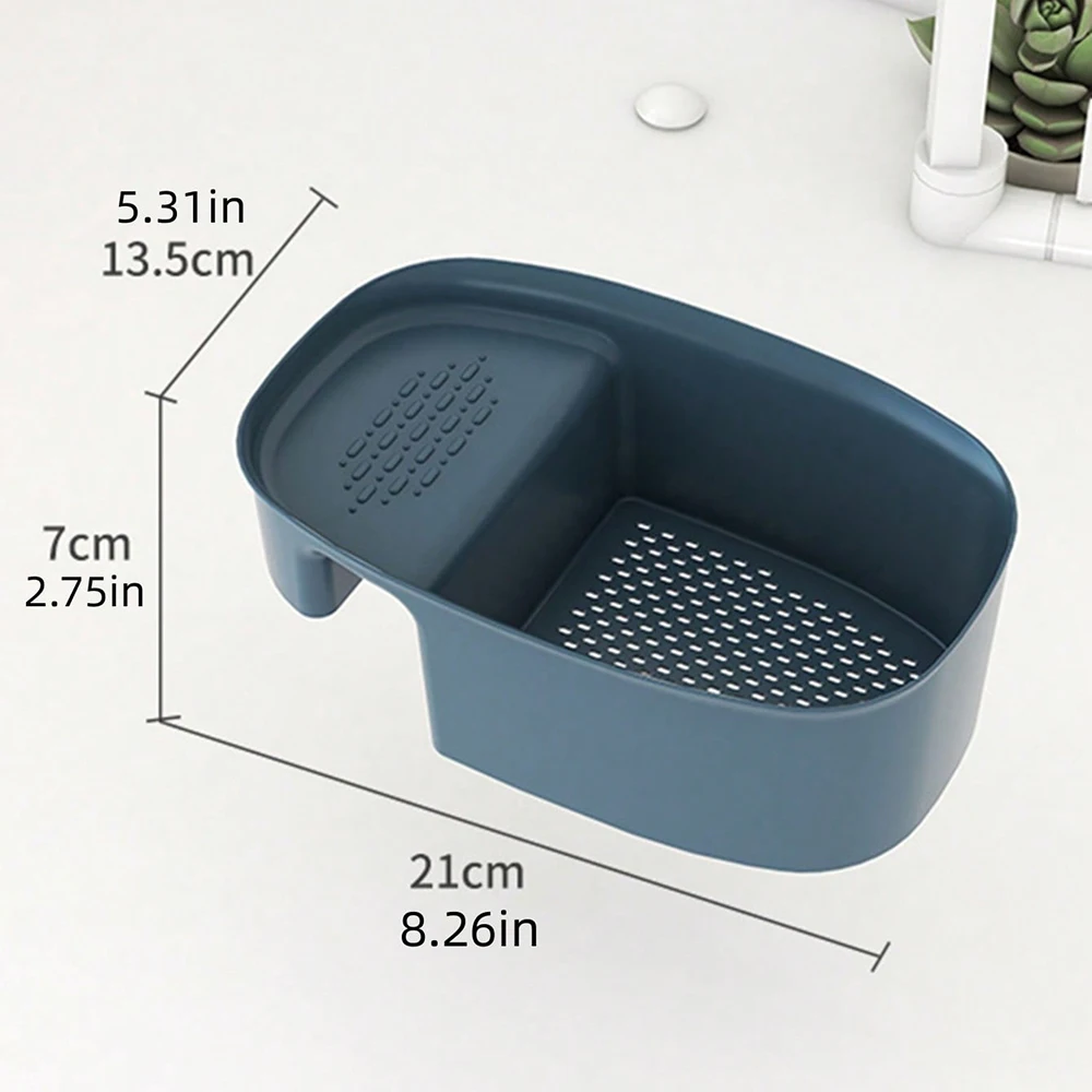 1pc Color Plastic Sink Rack, Minimalist Solid Color Sink Drain Rack For Kitchen