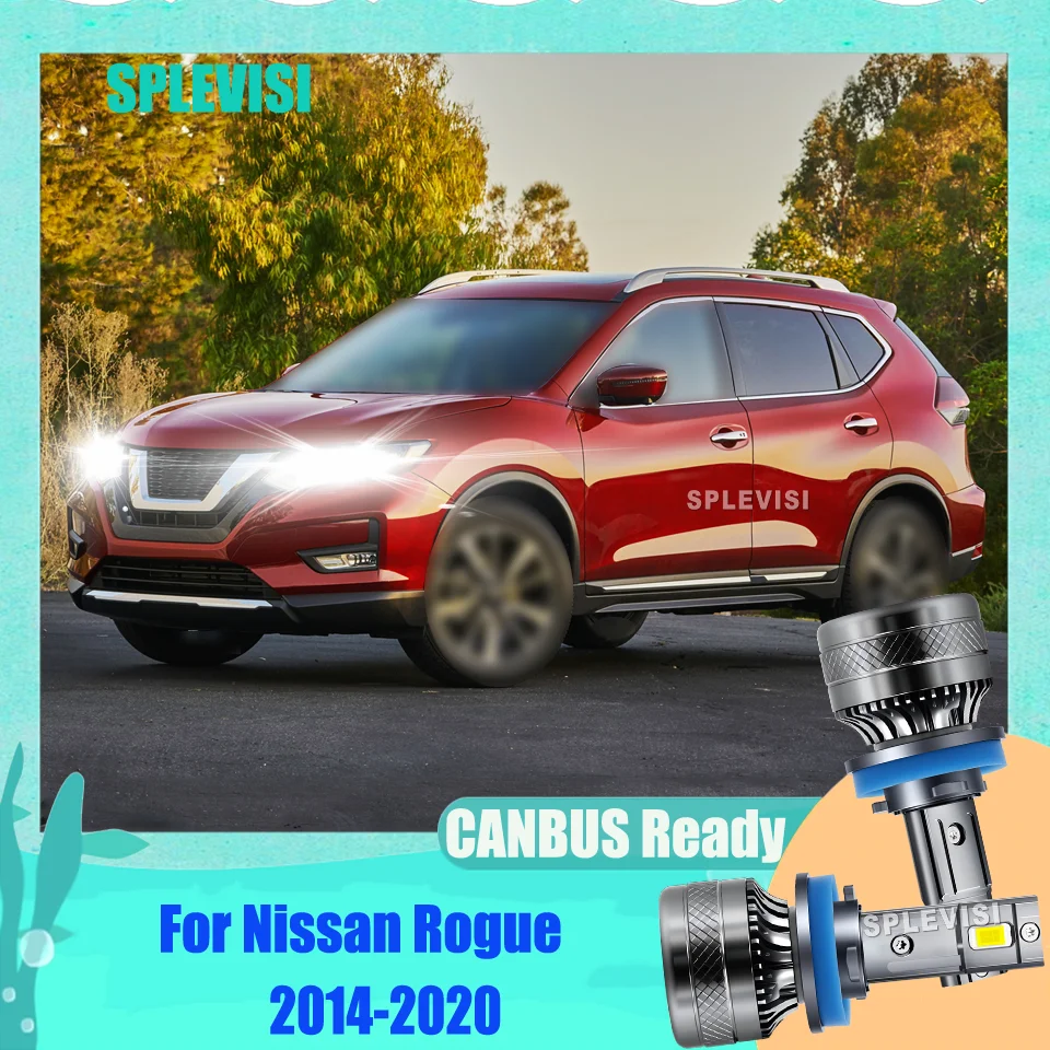 

12V 200W H11 Car Auto LED Headlight High/Low Beam Bulb Long-Lasting For Nissan Rogue 2014-2020 Qashqai 2017-2020 Kicks 2017-2021