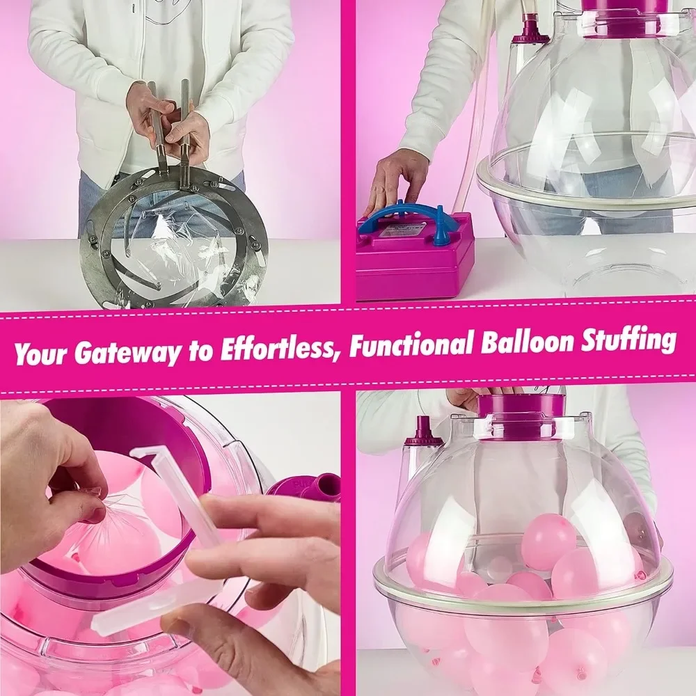 Balloon Stuffing Machine | Balloon Stuffer Machine Kit with Electric Air Pump and Expander Tool  larger than most balloon