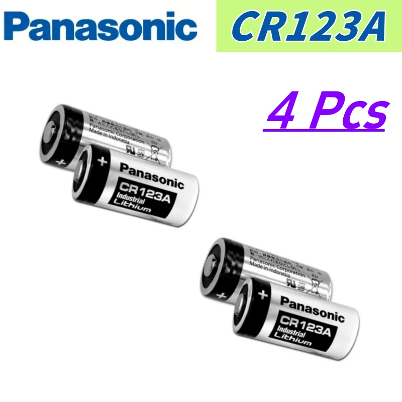 4pc Original Panasonic 123 Lithium 3V Arlo Camera Battery CR123A CR17345 DL123A EL123A 123A