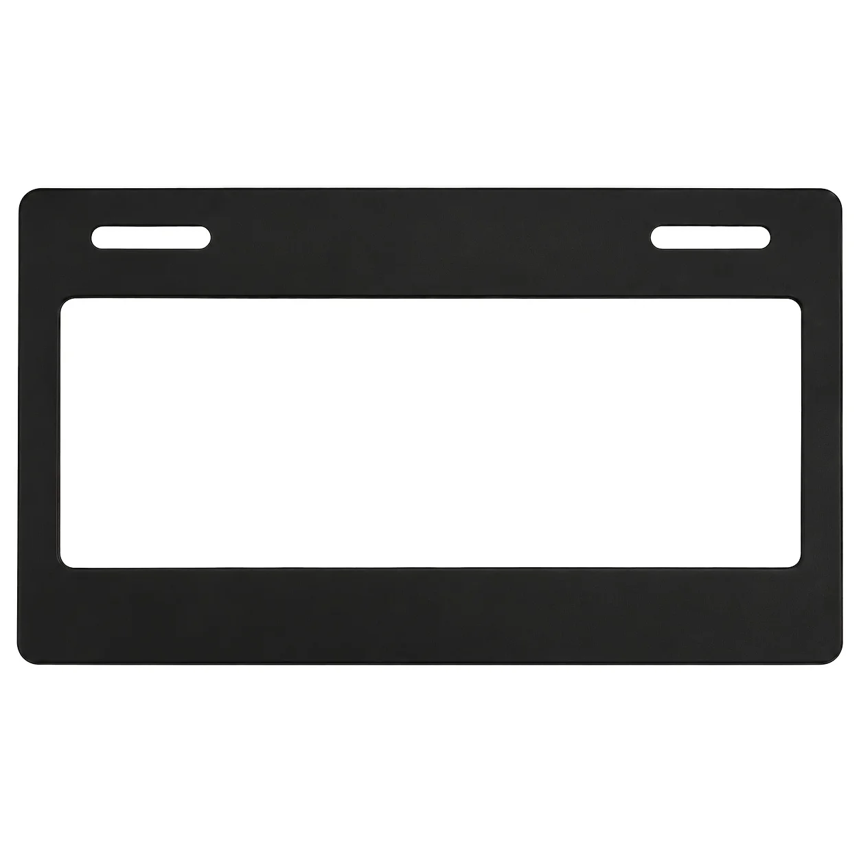 One-piece black texture license plate holder, standard American and Canadian license plate holder easy installation