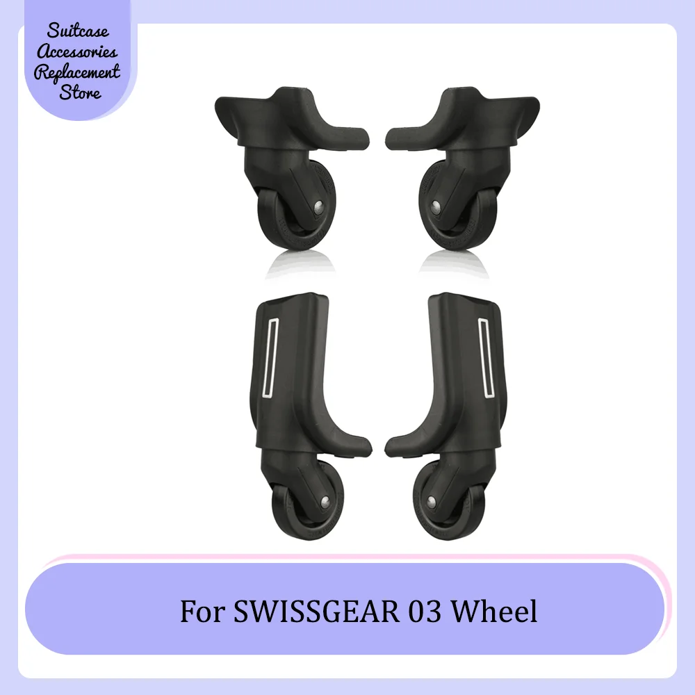 For SWISSGEAR 03 Universal Wheel Replacement Suitcase Smooth Silent Shock Absorbing Duarble Wheel Accessories Wheels