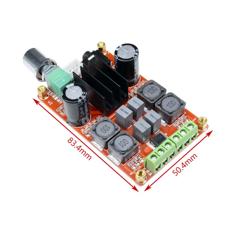 TPA3116 TPA3116D2 ثنائي القناة 2*50 واط ستيريو مكبر كهربائي مجلس قابل للتعديل مضخم رقمي وحدة XH-M189 تيار مستمر 24 فولت