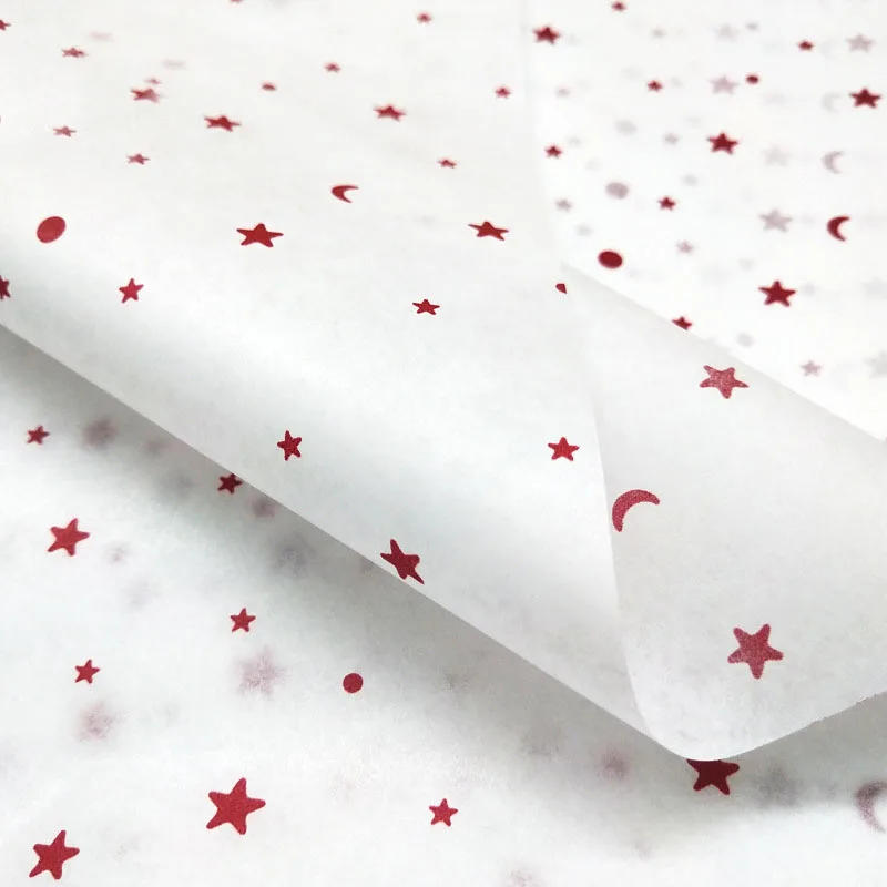 5Pcs/Set 50*70cm Star Moon Wrapping Paper Bouquet Gift Box Packing Gift Liner Flower Wrapping Paper