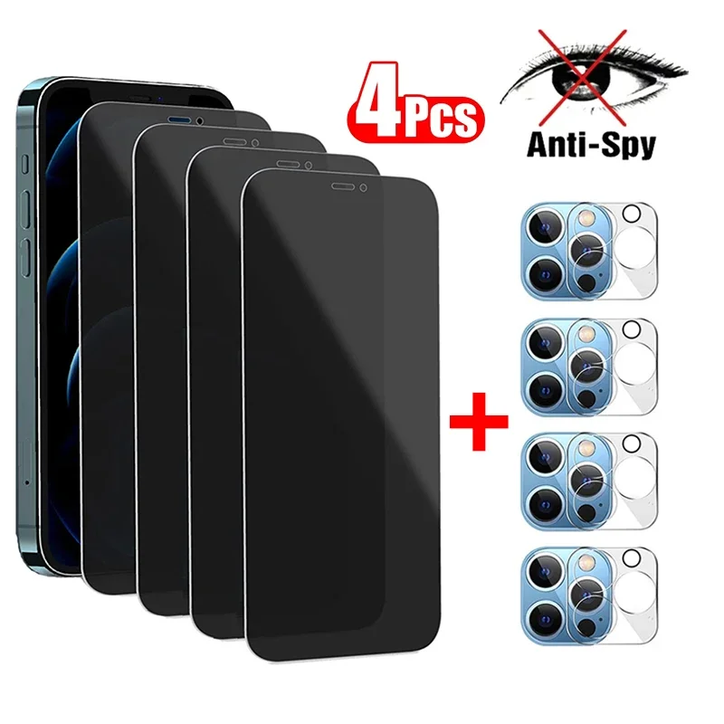 

Full Cover Anti-Spy Screen Protector For iPhone 11 12 13 PRO MAX Privacy Glass For iPhone 14 Pro 8 Plus XS Max XR Tempered Glass
