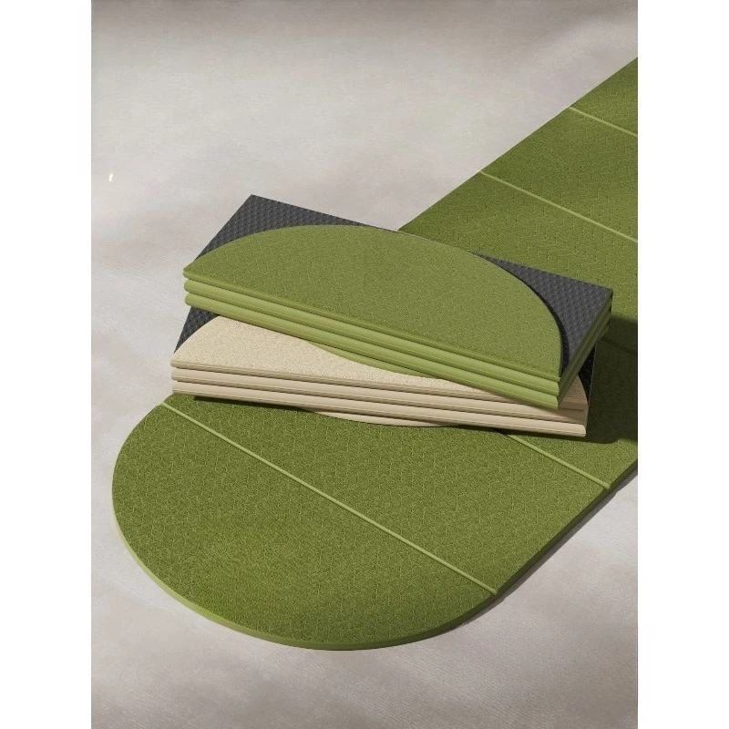 Thickened foldable yoga mat, fitness mat, household widened anti-slip, shock-absorbing, silent sports mat