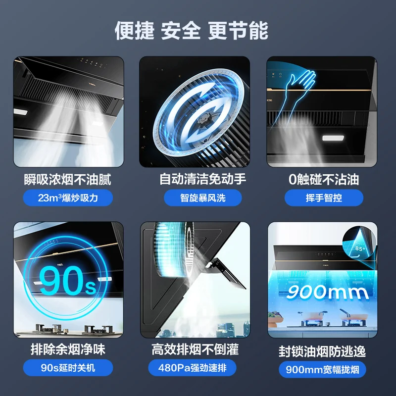 CX 家庭用大型キッチン大型吸込側吸込レンジフード