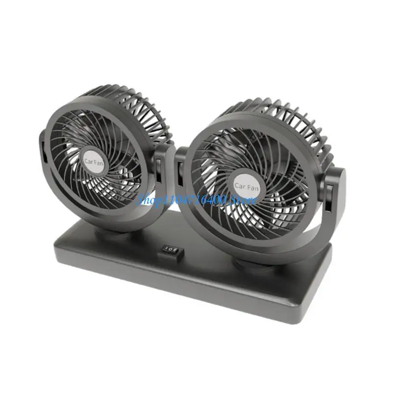y1gd Adjustable Car Dashboard Fan USB Connection 360 Degree Rotation 2 Speed Settings