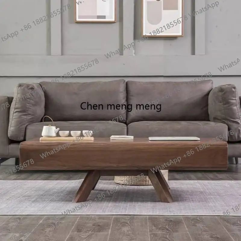 Nordic Wood Coffee Tables Clear Luxury Hardcover Low Floor Coffe Table Center Modern Minimalist Tavolino   Furniture
